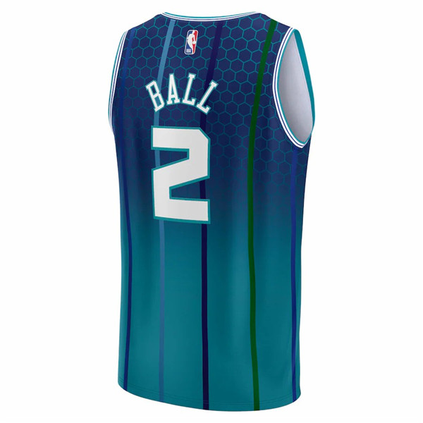 美国代购 黄蜂队 21-22赛季 swingman球迷版 城市款运动球衣 鲍尔